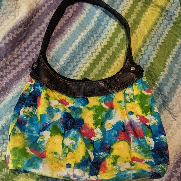 Thirty-one bag purse multicolor painting flower design - Picture 2 of 7